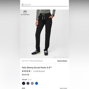 Straight leg yolo skinny figs pants